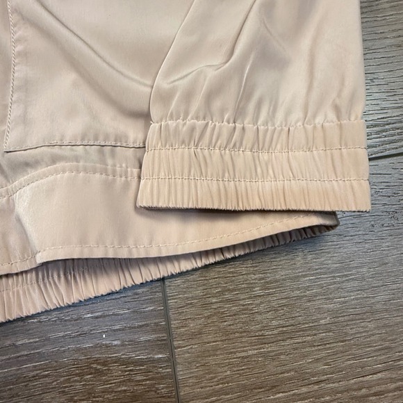 J. Crew Women's Lightweight Utility Bomber Jacket Zip Front Thin Silky M Neutral - Picture 6 of 12